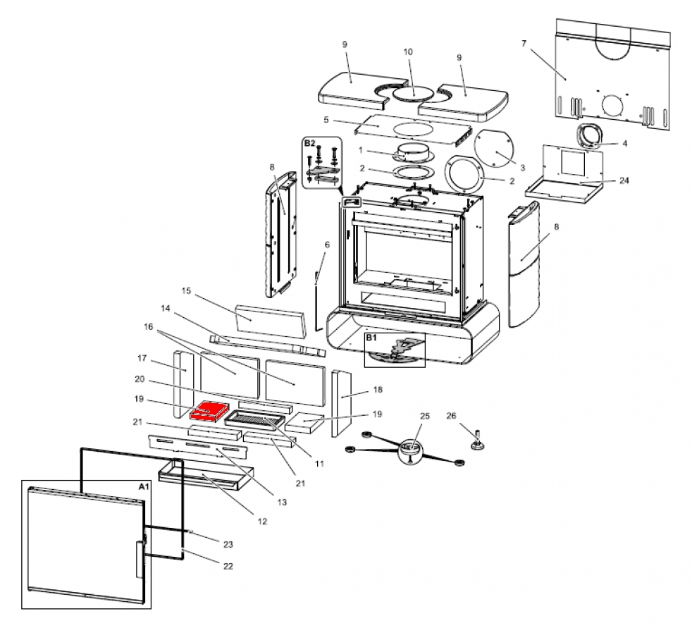 Haas-Sohn Kensington easy 347.15 pierre de sole gauche