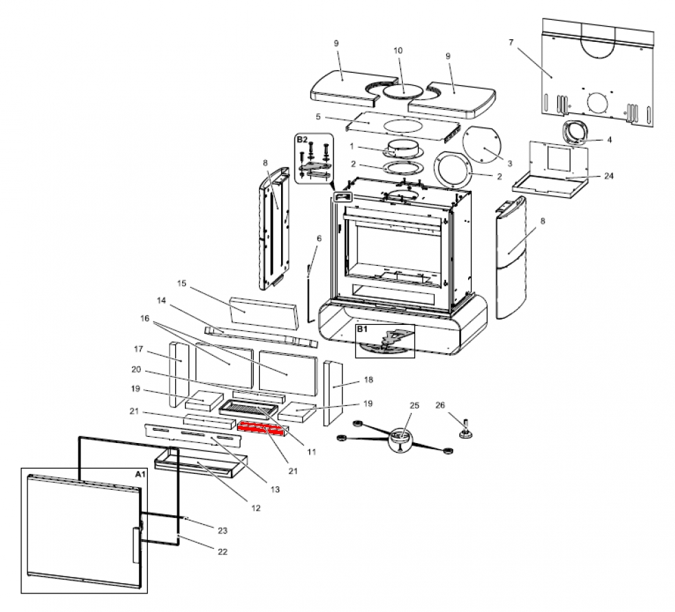 Haas-Sohn Kensington easy 347.15 pierre de sole avant droit