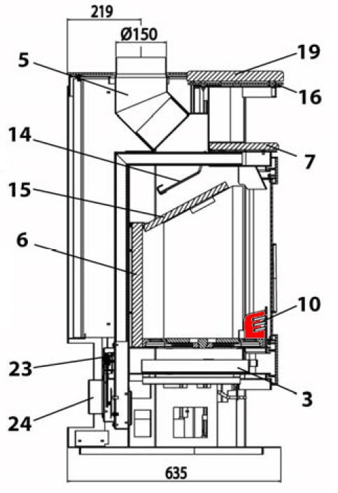 Haas-Sohn Kuopio 265.17 grille verticale