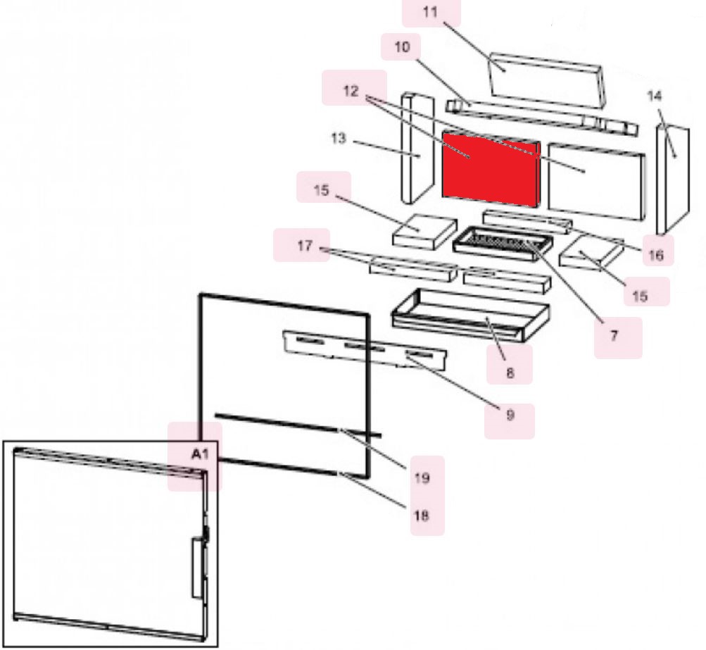 Haas-Sohn Levi easy pierre de plaque arrire gauche