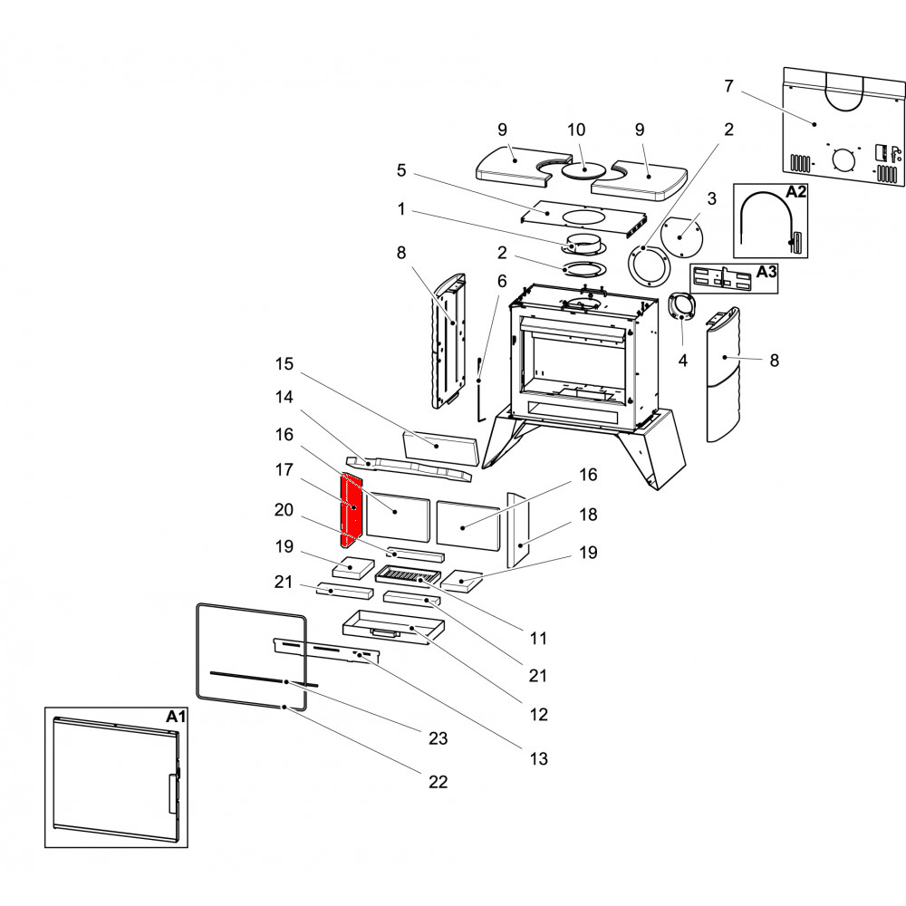 Haas-Sohn London easy 347.15 pierre latrale gauche