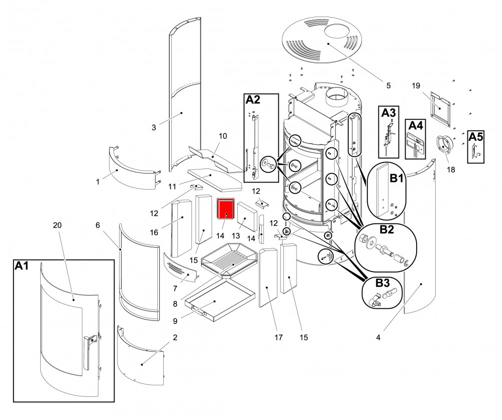 Haas-Sohn Olbia easy 209.15 pierre latrale gauche arrire