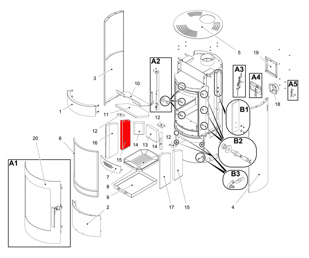 Haas-Sohn Olbia easy 209.15 pierre latrale gauche milieu