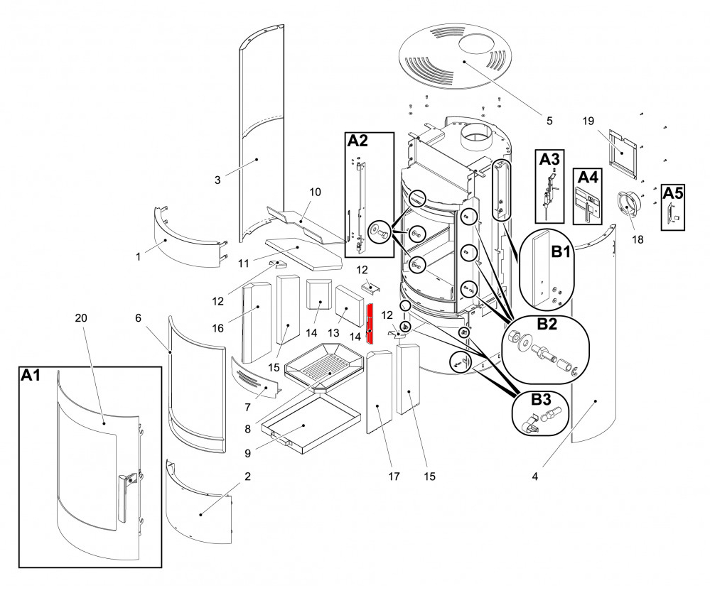 Haas-Sohn Olbia easy 209.15 pierre latrale droit arrire