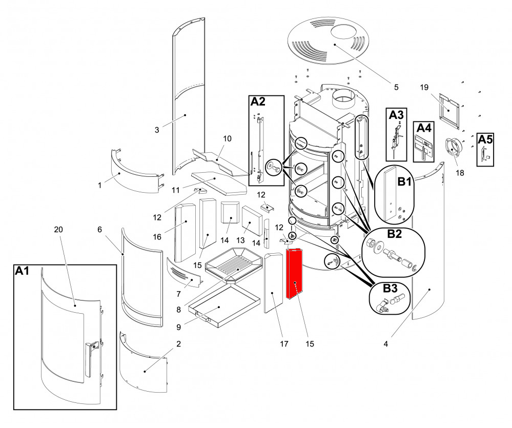 Haas-Sohn Olbia easy 209.15 pierre latrale droit milieu