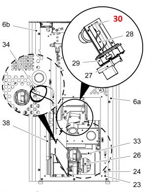 Haas-Sohn Pallazza II 519.08 palier de vis sans fin haut