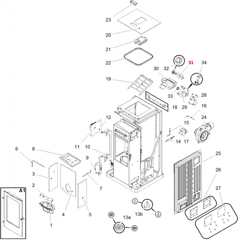 Haas-Sohn Pelletto III 434.08 vis sans fin