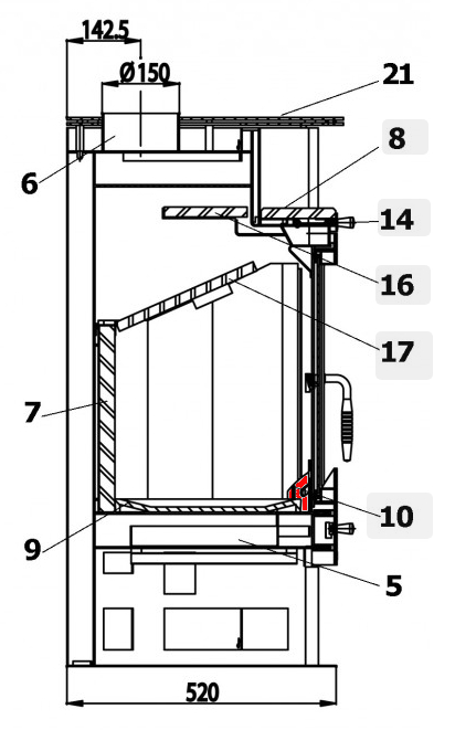 Haas-Sohn Siena 277.15 grille verticale