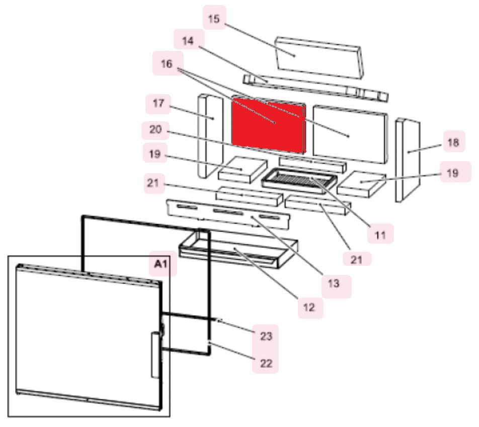 Haas-Sohn Westminster easy 347.15 pierre de plaque arrire gauche