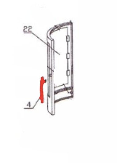 Oranier Arktis 4 poigne de porte