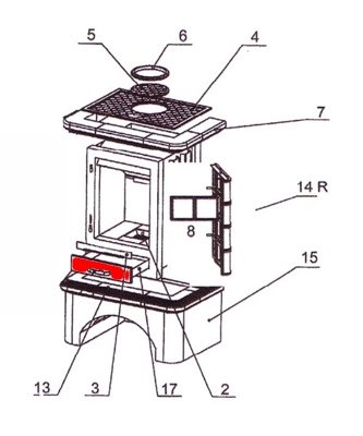 Oranier Bohemia cendrier