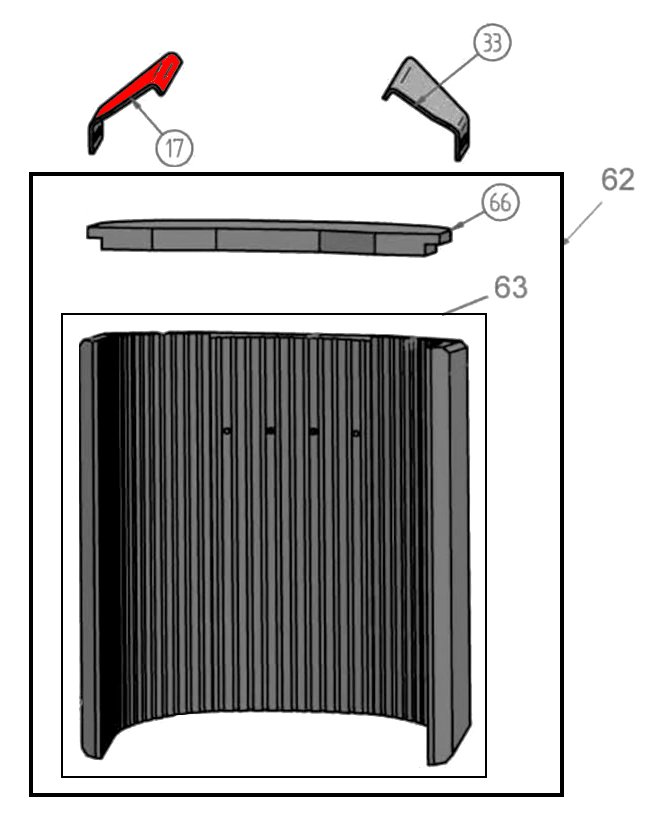 Oranier Polar NEO 8 RLA dflecteur haut gauche