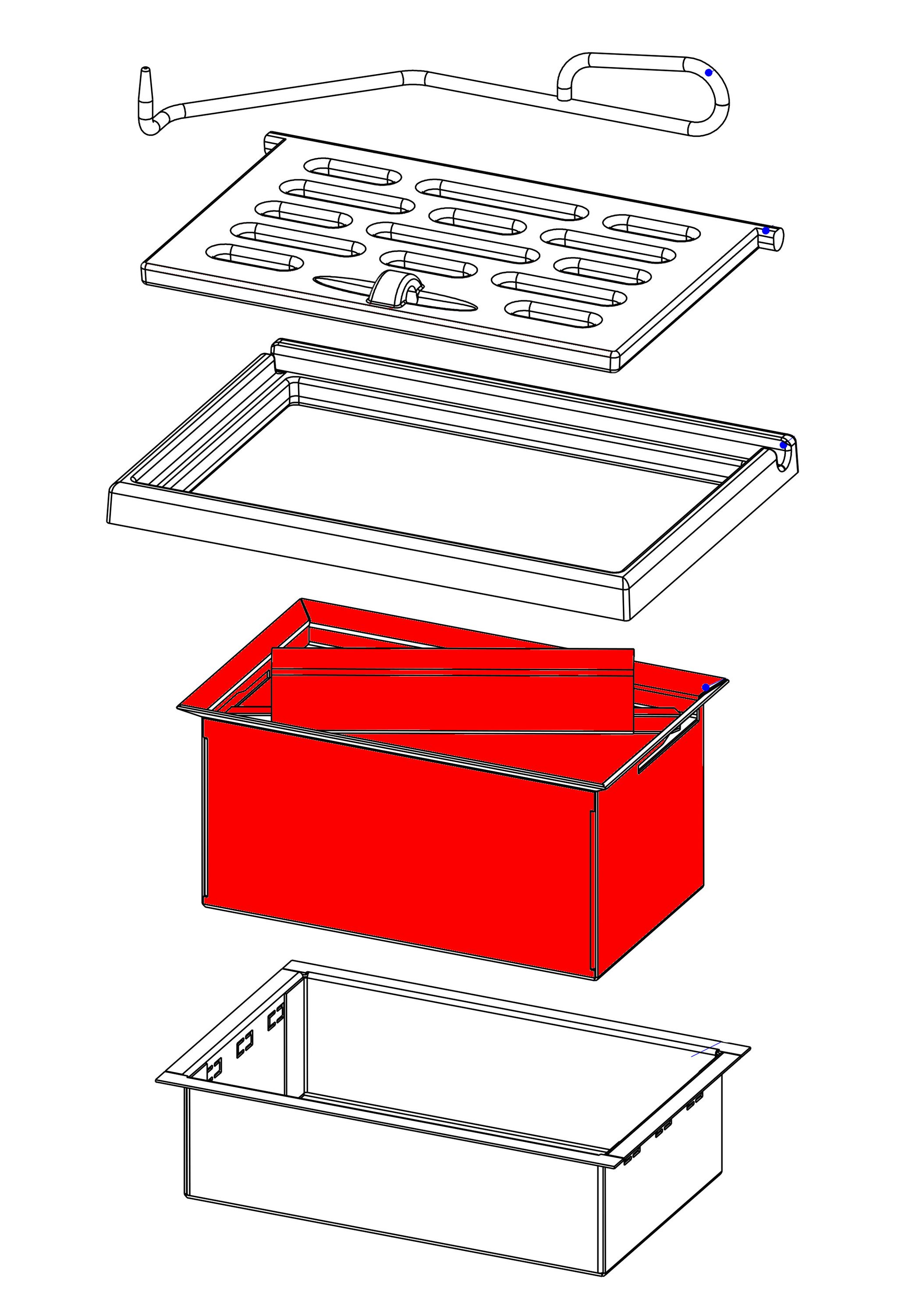 Romotop Heat R cendrier