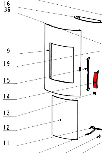 Wamsler Gala poigne de porte B