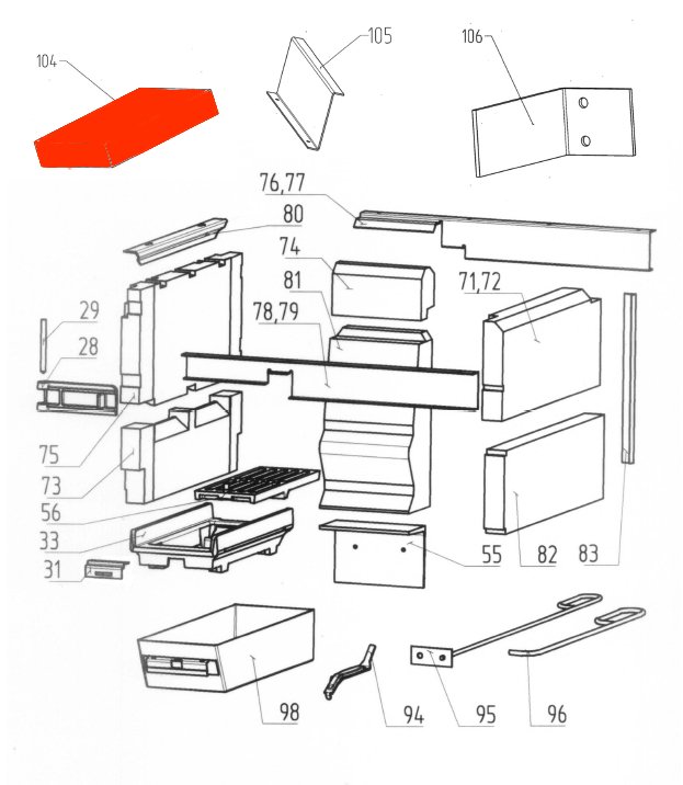 Wamsler K118 dflecteur