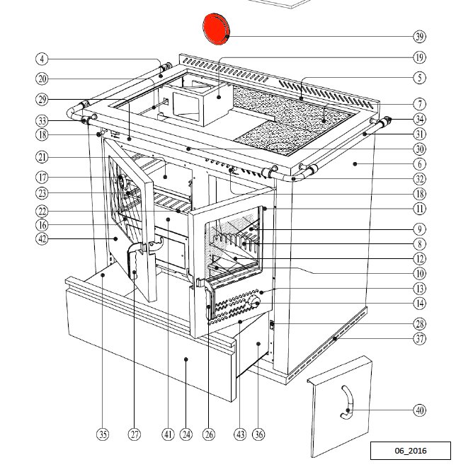 Wamsler K135F/A tampon de buse arrire