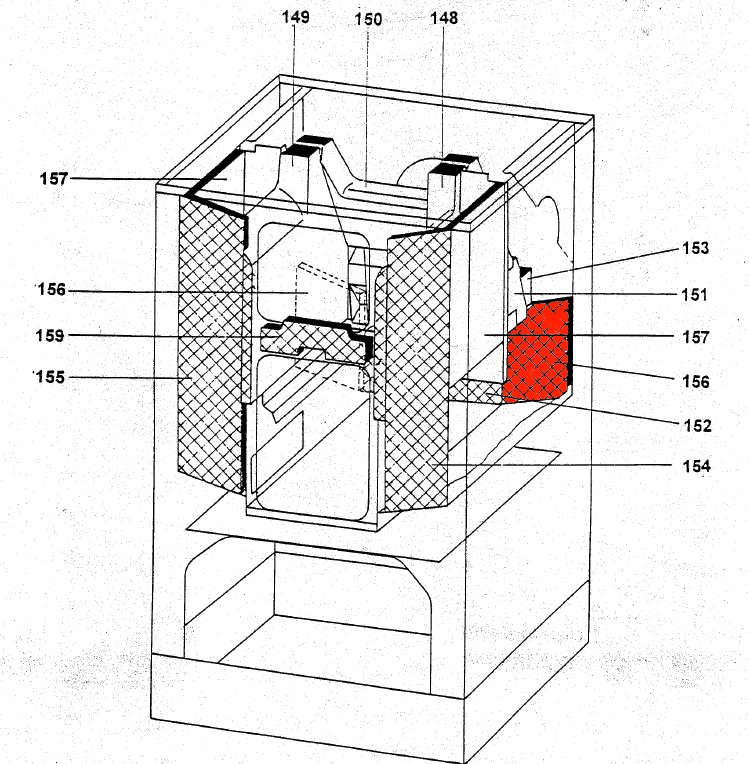 Wamsler K150 revtement chambre de combustion arrire