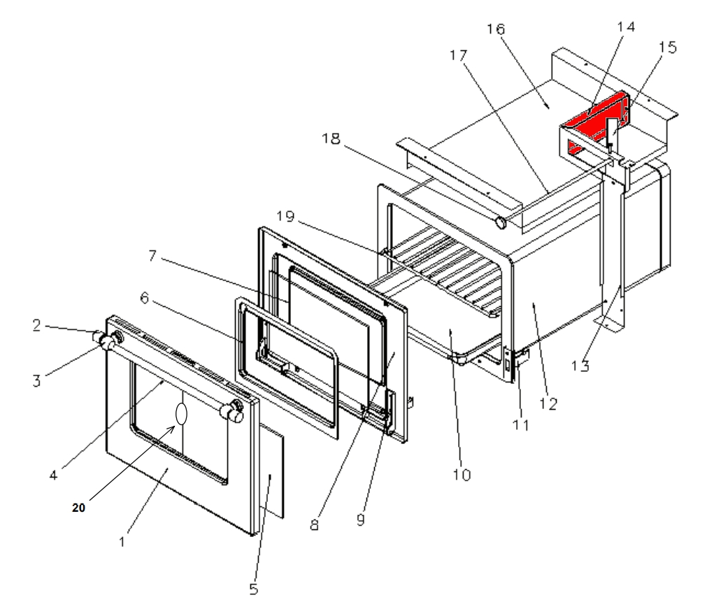 Wamsler K176A-90 roulement de volet de chauffage