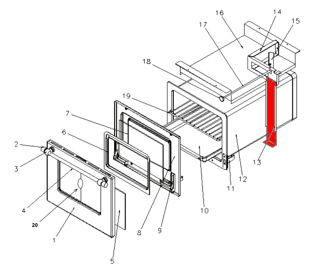 Wamsler K176A-90 fixation roulement de volet de dmarrage