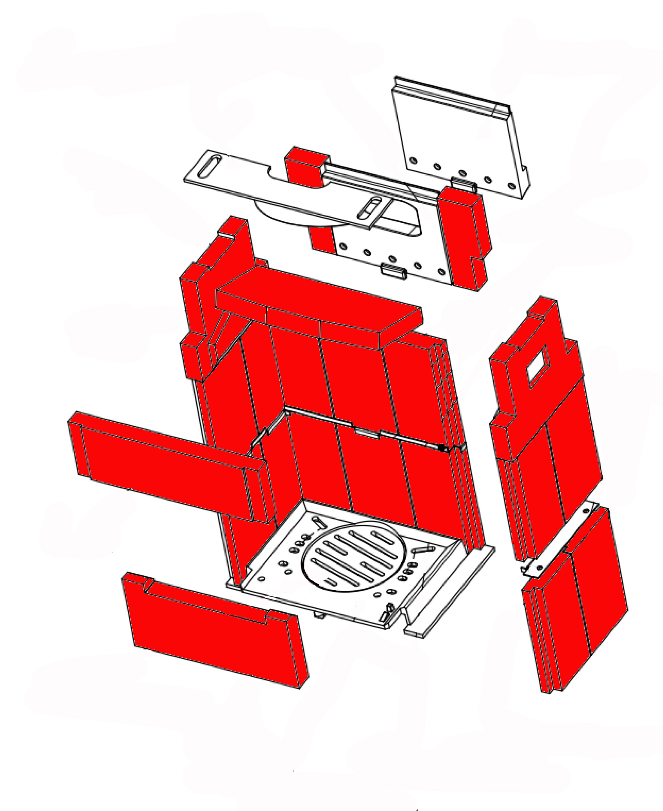 Wamsler type 10982 revtement de chambre de combustion kit