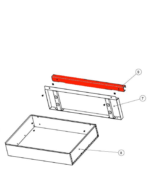 Wamsler W1-75 poigne de porte compartiment  bois