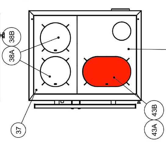 Wamsler W1-75 disque central de tampon de chargement acier