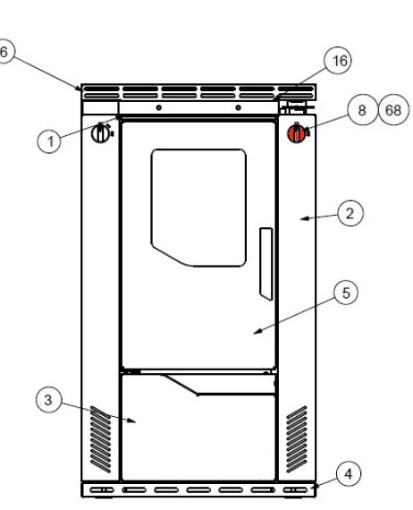 Wamsler W2-50 bouton